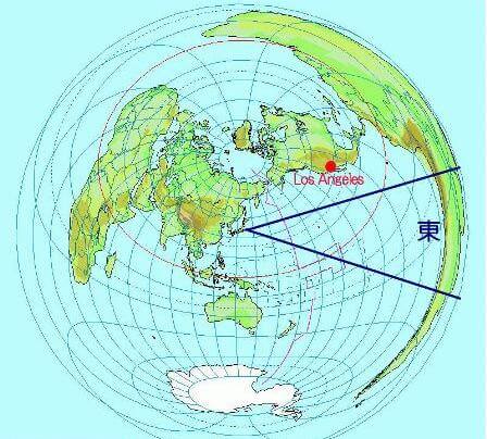 正距方位図法