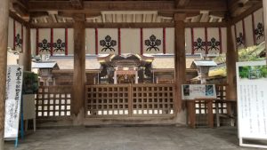 上社本宮の弊拝殿 上社本宮の弊拝殿