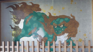 江島神社瑞心門唐獅子 江島神社瑞心門唐獅子