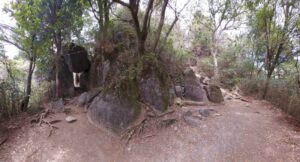 筑波山山道 弁慶七戻りと山道